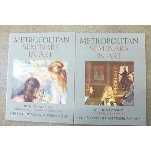 748 - The Metropolitan Museum of Art Seminars in Art, twelve portfolios, a Degas print book and one other ... 