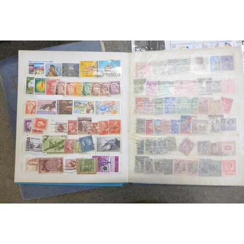 756 - A box of stamps and covers, presentation packs, etc.