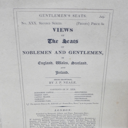 761 - Views of the Seats of Noblemen and Gentleman of England, Wales, Scotland and Ireland, twenty-two par... 