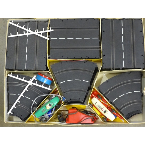 764 - A 1950s Carrera slot car racing car set