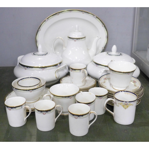 766 - A Royal Doulton Rhodes tea and dinner service and a similar pattern Elizabethan cup and pot **PLEASE... 