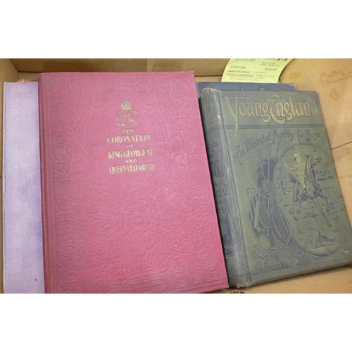 769 - Three boxes of books including The War Illustrated, 19th Century books, etc.