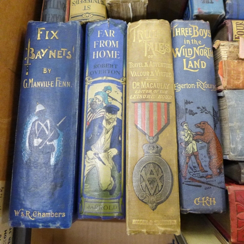 769 - Three boxes of books including The War Illustrated, 19th Century books, etc.