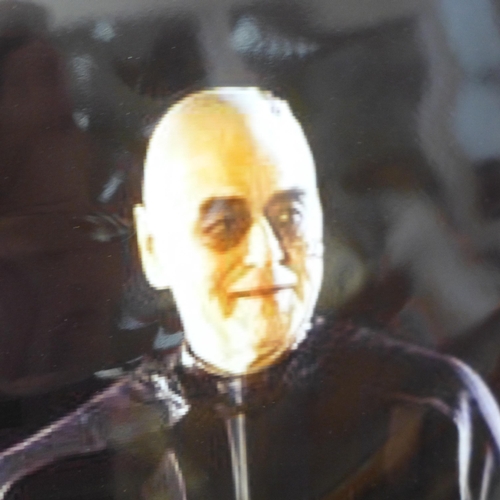 782 - A Star Wars autograph display; Sebastian Shaw