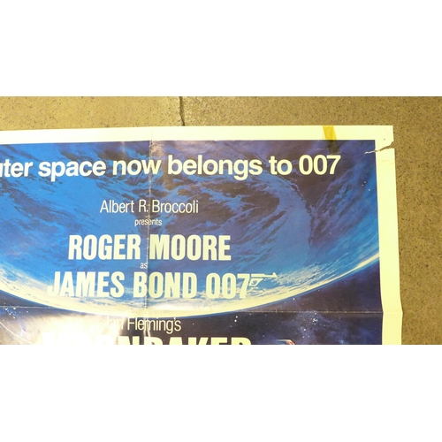 786 - A USA one sheet James Bond teaser poster for Moonraker