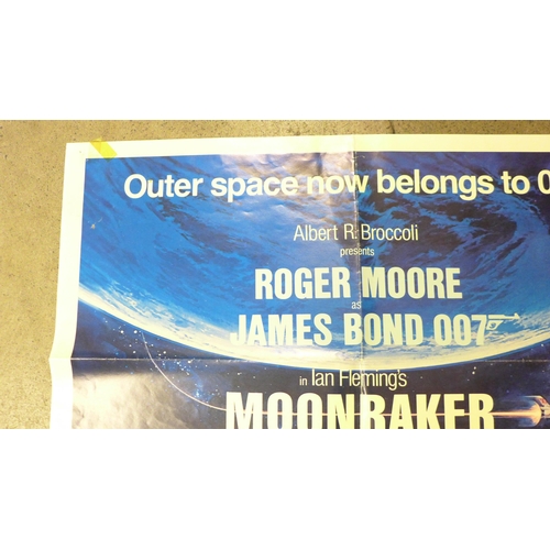 786 - A USA one sheet James Bond teaser poster for Moonraker