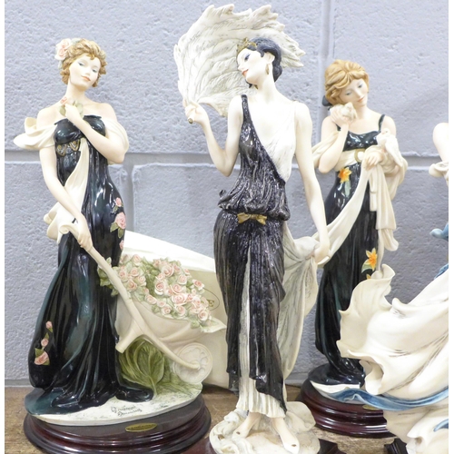 790 - A collection of seven Guiseppi Armani Florence figures including limited edition **PLEASE NOTE THIS ... 