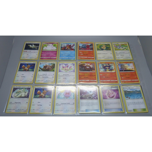 801 - Over 300 Pokemon cards in protective sleeves