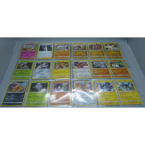 804 - 99 Holographic Pokemon cards from different sets, all in protective sleeves