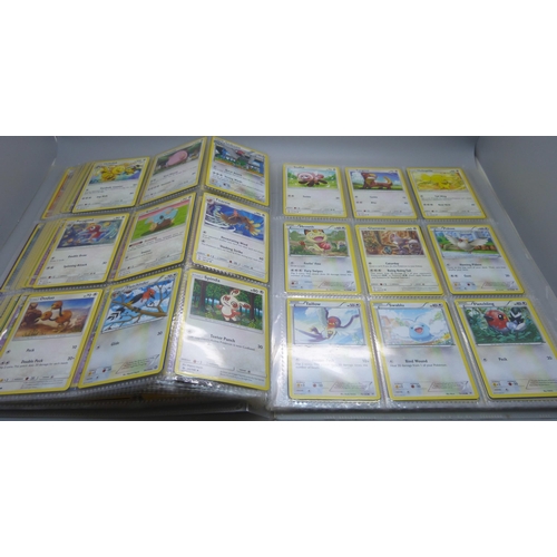 809 - A Pokemon card folder with 396 cards including holographic