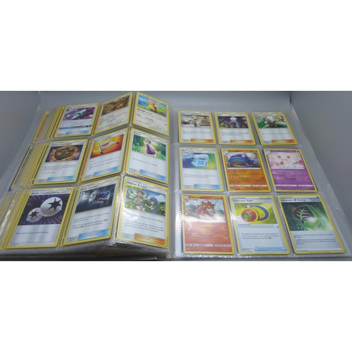 809 - A Pokemon card folder with 396 cards including holographic