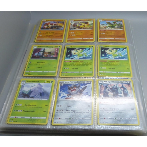 809 - A Pokemon card folder with 396 cards including holographic