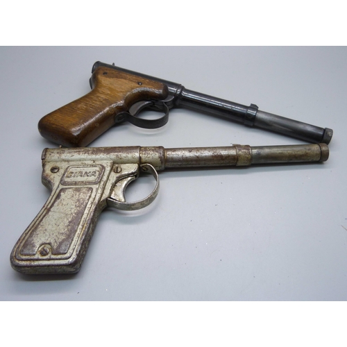 810 - Two Diana pistols including Model 2