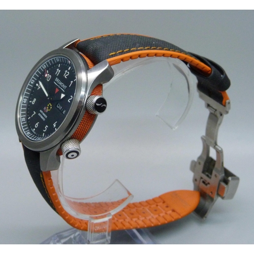 834 - A Bremont MBII-BK10R Martin-Baker Ejection Seat wristwatch, serial number MN11/9865, with matching c... 