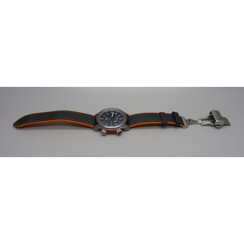 834 - A Bremont MBII-BK10R Martin-Baker Ejection Seat wristwatch, serial number MN11/9865, with matching c... 