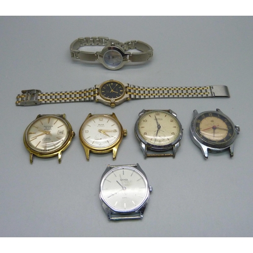 882 - Wristwatches including Sekonda de luxe automatic, Roamer and Avia