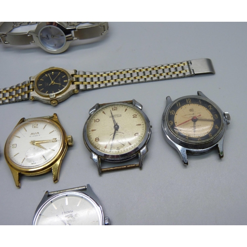 882 - Wristwatches including Sekonda de luxe automatic, Roamer and Avia