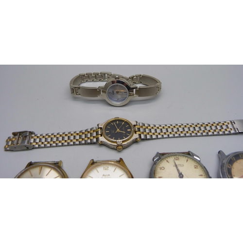 882 - Wristwatches including Sekonda de luxe automatic, Roamer and Avia