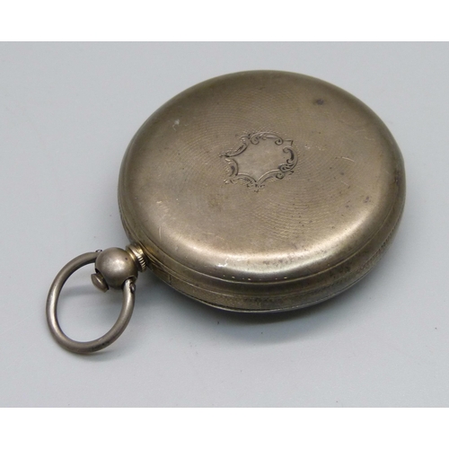 939 - A silver pocket watch, Benson, 03 & 16 Cornhill, London