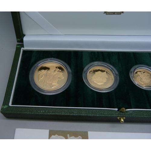 979H - The Royal Mint, The 2005 Uk Gold Proof Four-Coin Sovereign Collection, 0542