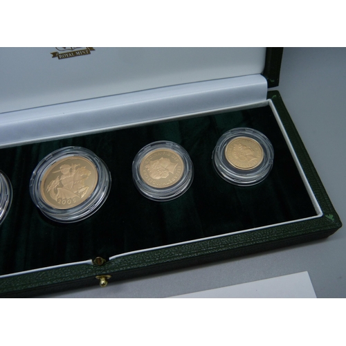 979H - The Royal Mint, The 2005 Uk Gold Proof Four-Coin Sovereign Collection, 0542