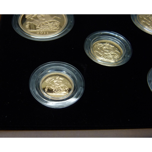 979I - The Royal Mint, The 2011 Gold Proof Sovereign Five Coin Collection, 0462