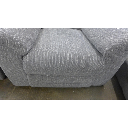 1430 - A grey hopsack reclining chair