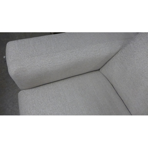 1454 - A sandstone weave L shaped sofa