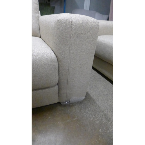 1455 - A sandstone weave two seater sofa