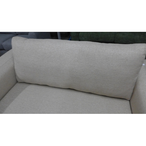 1455 - A sandstone weave two seater sofa