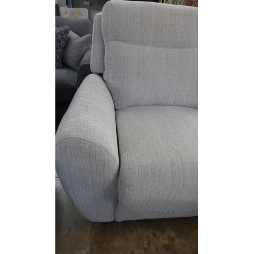 1479 - A light stone reclining armchair