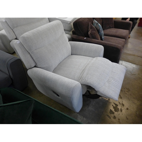 1479 - A light stone reclining armchair