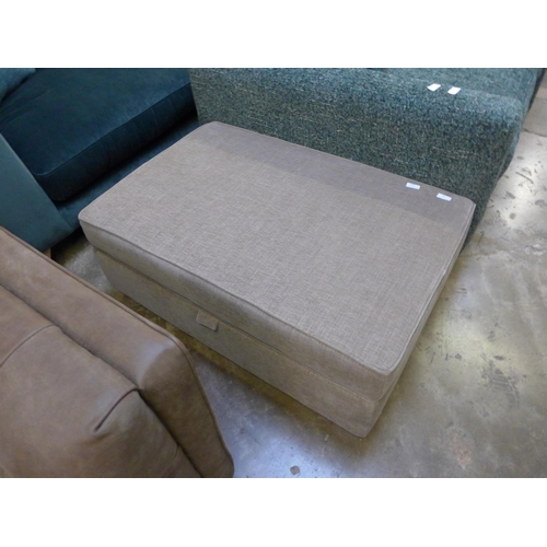 1484 - A mink upholstered footstool