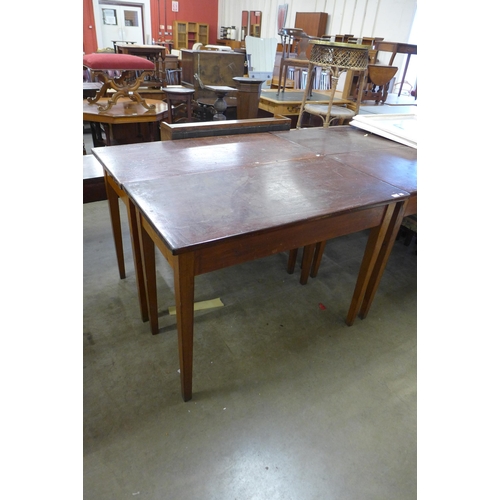 218 - Seven beech school laboratory tables