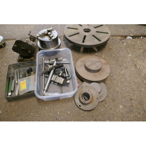 2371B - A Myford 254 Plus with four boxes of lathe accessories including engineering tools such as Drill sle... 