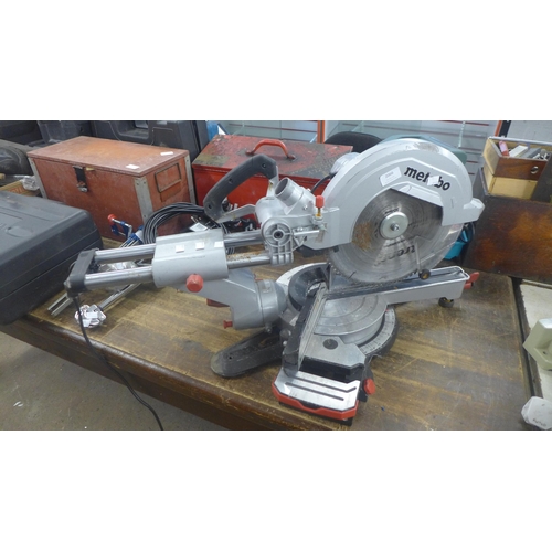 2066 - A Metabo 30mm tilting sliding compound miter  saw - w