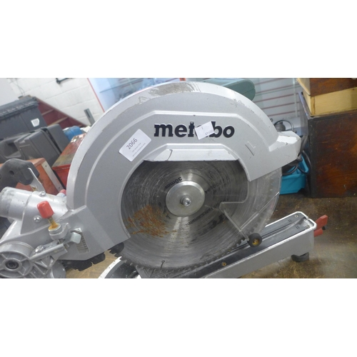 2066 - A Metabo 30mm tilting sliding compound miter  saw - w