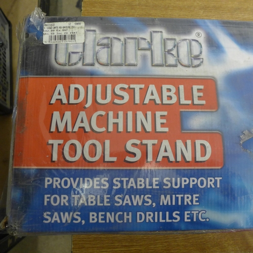 2108 - A Clarke adjustable machine tool stand