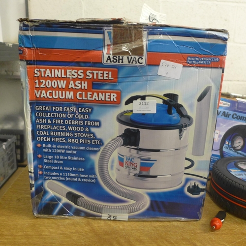 2112 - A Vac King Ashvac stainless steel vacuum cleaner - 1200w