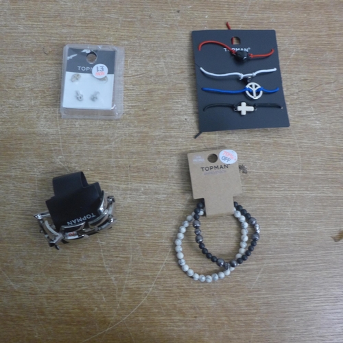 2124 - A box of Topman jewellery - unworn