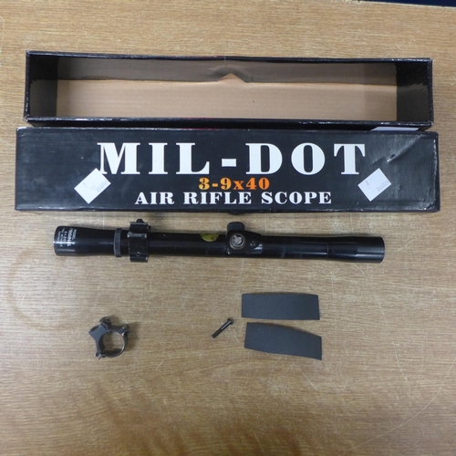 2161 - A Mil-Dot 3-9x40 air rifle scope