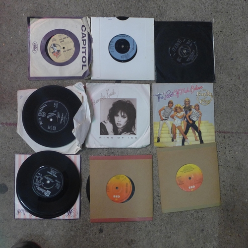 2165 - Three boxes containing a large quantity of vinyl LP records and 7