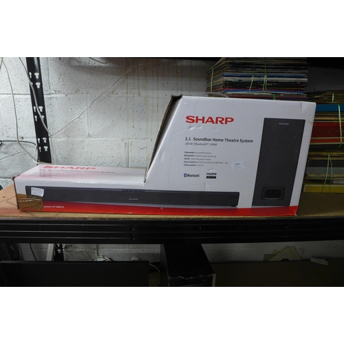 2185 - A Sharp 2.1 sound bar, home theatre system and subwoofer