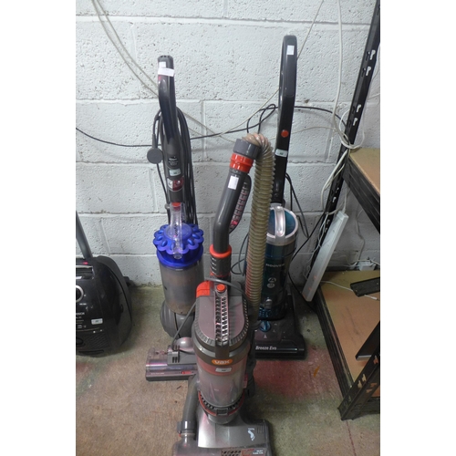 2187 - Three vacuum cleaners; Vax, Dyson and Hoover