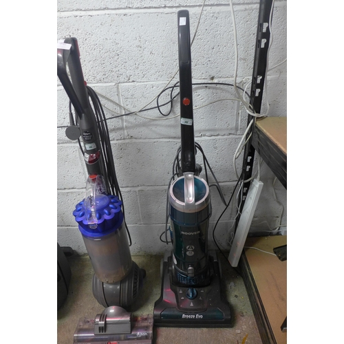 2187 - Three vacuum cleaners; Vax, Dyson and Hoover