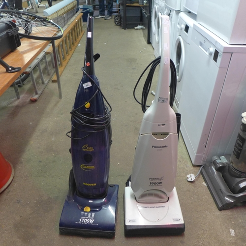 2188 - Two vacuum cleaners; Hoover and Panasonic