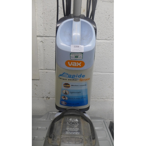 2204 - A Vax Rapide Spruce carpet cleaner