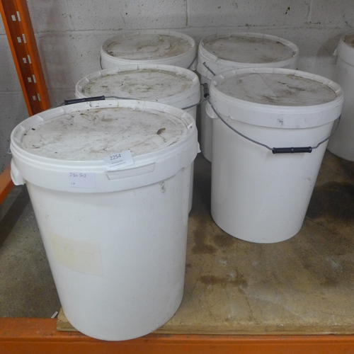 2254 - 5 Large tubs of PVA glue