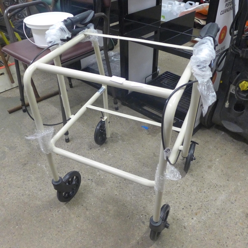 2258 - A quantity of disability and mobility equipment including walkers, frames, chairs, etc.