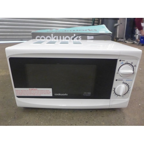 2292 - A Cookworks 700w white microwave, boxed